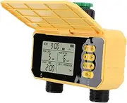 Solar Sprinkler Timer with Rain Sensing, Solar Panel Charging, Type C Charging Port, Suitable for Various Outdoor Settings, Automatic Watering System Irrigation Controller
