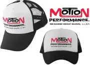 MOTION PERFORMANCE SUPER CAR CLUB WHITE BLACK CURVED BRIM TRUCKER HAT CAMARO 427