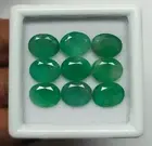 Natural Emerald Oval Cut Lot 20.28 Carat 10x8mm green loose Zambian Emerald Oval