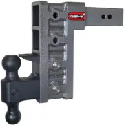 Gen-Y Mega Duty 2.5" Shank 9" Drop 3K TW 21K Hitch w/Dual-Ball/Pintle Lock