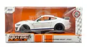 Jada Toys 2024 Bigtime Muscle White 2020 Ford Mustang Shelby GT500 1:24 Scale