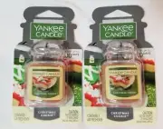 Yankee Candle Ultimate Car Jar CHRISTMAS COOKIE Air Fresheners x2 Odor Eliminate