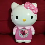 30公分很大隻 早期2013年三麗鷗HELLO KITTY時鐘 桌上型時鐘 貓咪公仔立體造型 絕版珍藏 老時光 找回憶