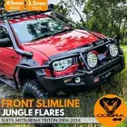 Front Slimline Jungle Fender Flares Fits Mitsubishi Triton 65mm ML MN 2006-2014