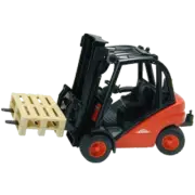 Bruder Linde Fork Lift H30D w/2 Pallets 02511