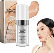 Glowari Color Changing Foundation,colour changing foundation,Mature Skin Foundation, BB Cream Makeup Base Concealer Cover Moisturizing Fluid for all Skin (1PCS, 1 IN)