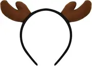 Deer Antler Headband for Men Women Cosplay Accessories for Adult Kids Reindeer Headband Deer Horns Ears Elk Headband Hairband Headpiece Xmas Christmas Costume Accessories Hair Decorations Ornaments