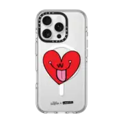 iPhone 16 Pro Clear Case MagSafe Compatible Heart