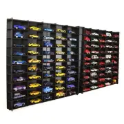 1:64 Toy Car Wall Shelf, Hotwheels, Matchbox Compatible Display Case for 200 Car