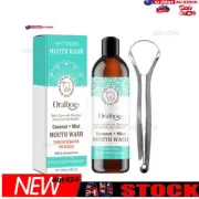 Teeth Whitening Mouthwash 100Ml Mouthwash + Tongue Scraper⇧