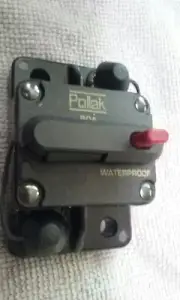 80 amp MANUEL RESET POLLACK CIRCUIT BREAKER FOR INSTALLATION 12-24V