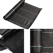 Garden Weed Barrier Fabric Landscape Weed Control Membrane Fabric Ground Cover Barrier Block Mat 4ft50ft 4ft100ft 4ft150ft 4ft200ft 4ft250ft 4ft300ft (4FTx200FT)