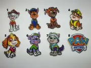 1 pc Paw Patrol Character iron on or sew on Patches Marshall Chase Skye