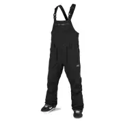 VOLCOM Mens 2022 Snowboard Snow - Rain Gore Bib Overall Pants - Black