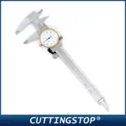 6" 150mm Dial Vernier Caliper Gauge Depth Width Micrometer Tool Stainless Steel