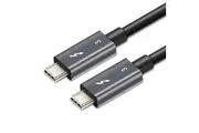 ASTROTEK Thunderbolt 3 USB Type-C to USB Type-C 3.1 Adapter Charger Cable 0.7m - Male to Male with Mini Coax wire support 40Gbps passive chipset