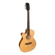 Martinez '41 Series' Left Handed Folk Size Cutaway Acoustic-Electric Guitar (Spr