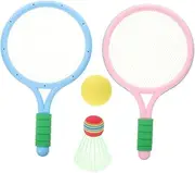 Generic Badminton Toys for Boys and Girls Training Set 2 Rackets Net Enhance Boys and Girls' Coordination Skills