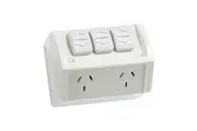 Clipsal Double Weatherproof Powerpoint Extra Switch | WSC227/2X