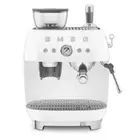 Smeg 50s Style Espresso Machine with Built-in Grinder White EGF03WHAU