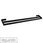Montangna Double Towel Rail - Flat Bar - 900mm - Stainless Steel - Matte Black