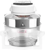 Pronti 17L Convection Oven Digital Halogen Family Turbo Black Healthy Broiler Cooker 1400W Roast Bake Grill BBQ Fry Defrost - White