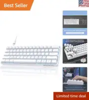 Compact 61-Key DK61se Mechanical Keyboard with Brown Switches & RGB Backlight