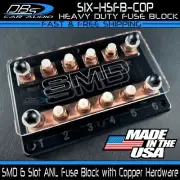 Steve Meade SMD Six Copper ANL Fuse Holder 6 Slot Terminal Distribution Block