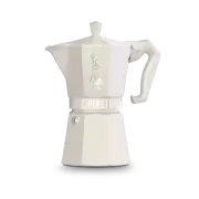 Bialetti Moka Exclusive Cream 3or 6 Cup Aluminium Coffee Percolator coffee maker