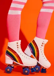 [Club Exx] Crystal Disco Derby Glitter Roller Skates