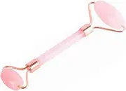 YaSao Rose Quartz Roller Face Massager Natural Jade Facial Slimming Massage Roller Stone Reduce Wrinkles Puffiness Skin Care Tool