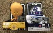 Star Wars Stylized 7 inch Plush With Enamel Pin Lot R2-D2 & C-3PO Droids Se7en20