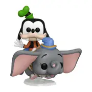 Disney World 50th Anniv Goofy At Dumbo Ride Pop Ride Action Figure Display 15cm