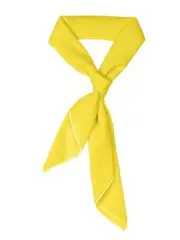 Chiffon Scarf Ribbon Neck Scarf 27.5"x27.5" 30"x30" Square 23.5"x23.5" Yellow