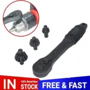 Drill Chuck Wrench Set, 2`in-1 Black Fast Ratchet Drill Chuck Key Wrenc h-