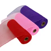 Purple Passion 10" Metallic Poly Mesh Ribbons - 30 Yards, Total