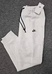 Nike Sportswear Birch White Tech Men's Fleece Jogger Pants Sz Large (FB8002-051)