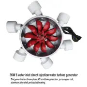 Mini Hydro Generator 3KW Hydroelectric Power Station Pelton Water Turbine Kit
