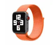 For Apple Watch SE (2nd Gen),44-mm Case,Nylon Watch Band,Fastener,Orange