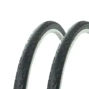2 - Tires Wanda 26" x 1.50" Black/Black Wall G-5013 Heavy Duty Bicycle Tire
