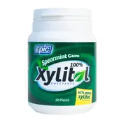 Epic Xylitol Xylitol Gum (Spearmint) 50 Pieces