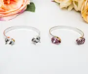 18mm x 13mm Pear | Two Setting Cuff DIY Bracelet Base | One Piece (EB 157)