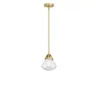 Innovations Nouveau 2 Olean 1 Light Mini Pendant, GD/Seed - 288-1S-SG-G324