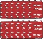 12 Pack 1.96 in x 1.57 in "(40*50mm) Very High Bond Sticky Adhesive Replacement,Double Sided Pads Gule for Dashboard Windshield Suction Cup Phone Holder Car DVR Home Suction Hooks GPS Navigation (Red)