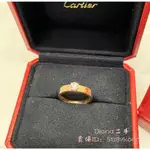 二手精品 CARTIER 卡地亞 LOVE 系列 18K玫瑰金 單鑽款 戒指 鑽戒 對戒 N4250100