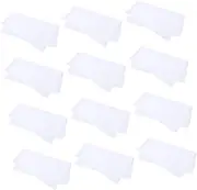 [WRITWAA] 12pcs Pure White Cotton Kerchiefs for Diy Tie-dye Painting Lightweight Square Towels for Embroidery and Hand Drawing Compact Present for Any Occasion