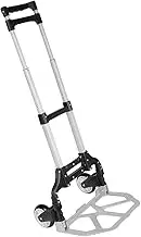 CVBFDB Heavy Duty Folding Hand Truck Lightweight Wheel Barrow Cart Trolley for Shopping Moving 160 Lbs
