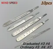 10Pcs Scalpel Handle Dental Veterinary ENT Medical Stainless Knife blade Holder
