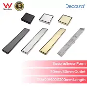 Decaura Baths Shower Grate Drain Floor Waste Stainless Steel Tile Insert/Strip