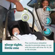 Portable White Noise Machine for Baby - 4 Soothing Sounds, Travel Ready